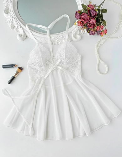 لباس خواب فانتزی زنانه پشت گیپور